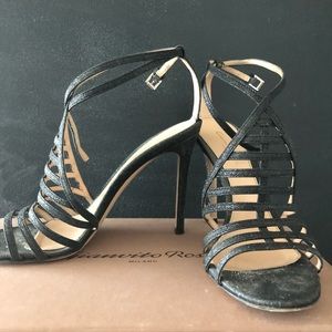 Gianvito rossi Black Heel Sandal Shoe